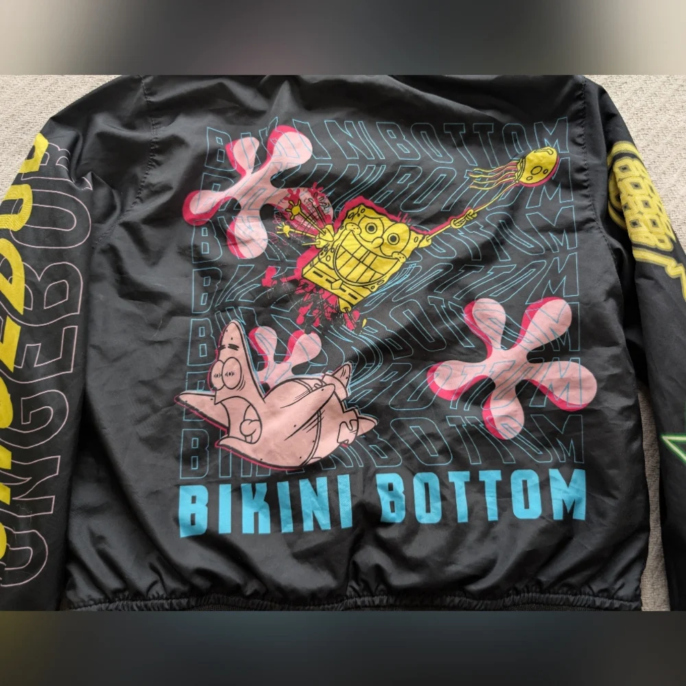 SpongeBob SquarePants kids jacket 2024 Viacom youth 10/12 Nickelodeon